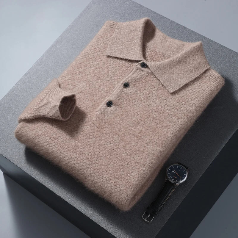 Jersey Polo de Lana Ligero para Hombre
