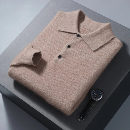 Jersey Polo de Lana Ligero para Hombre