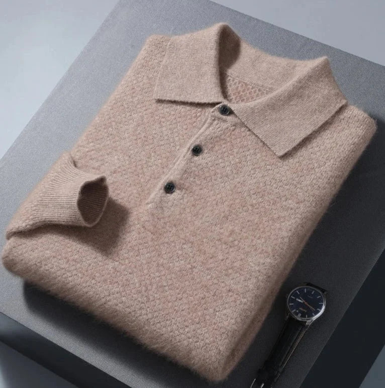Jersey Polo de Lana Ligero para Hombre