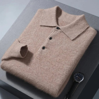 Jersey Polo de Lana Ligero para Hombre