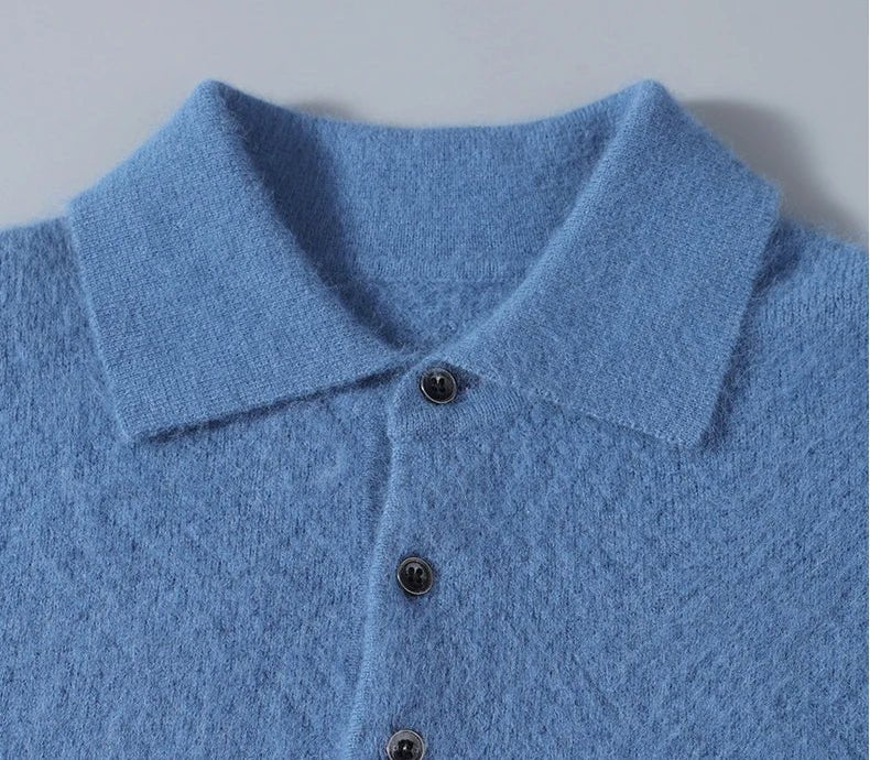 Jersey Polo de Lana Ligero para Hombre