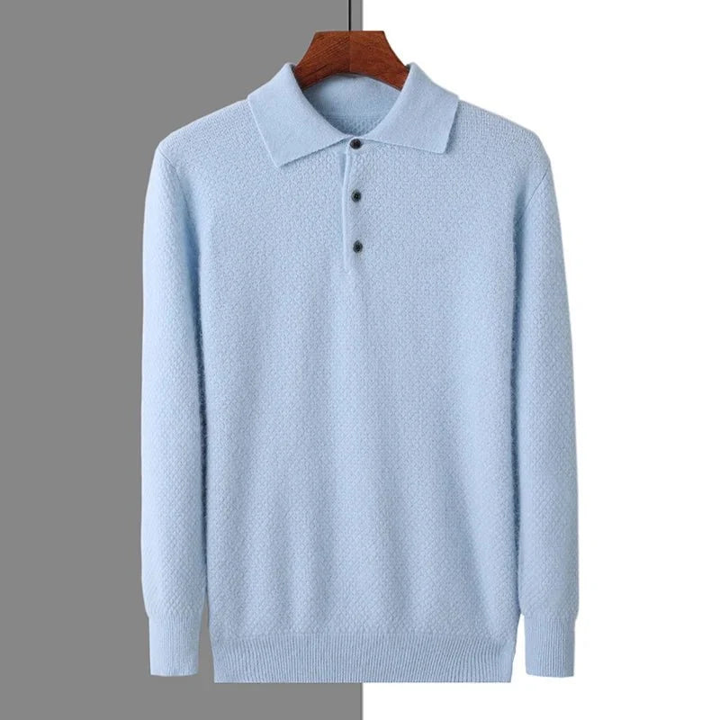 Jersey Polo de Lana Ligero para Hombre