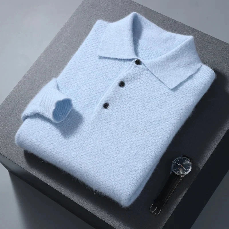 Jersey Polo de Lana Ligero para Hombre
