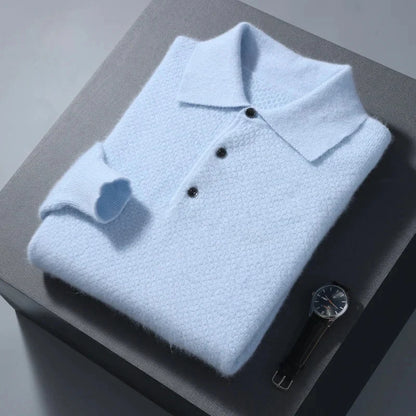 Jersey Polo de Lana Ligero para Hombre