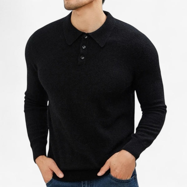Jersey Polo de Lana Cálido para Hombre