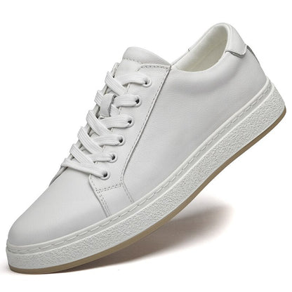 Zapatos Casuales de Cuero Genuino con Cordones