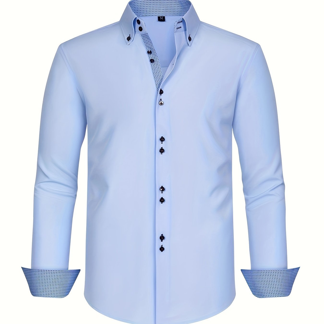 | CHEMISE ÉLÉGANTE LÉGÈRE AVEC DÉTAILS CONTRASTÉS