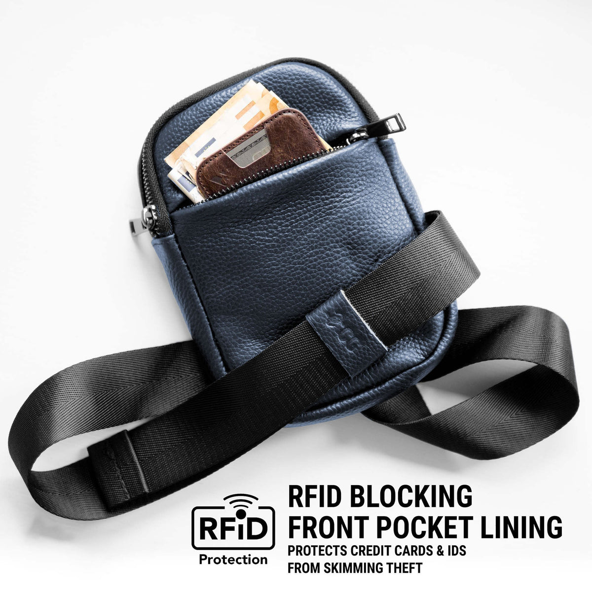 Bolso Sling de Viaje | Piel