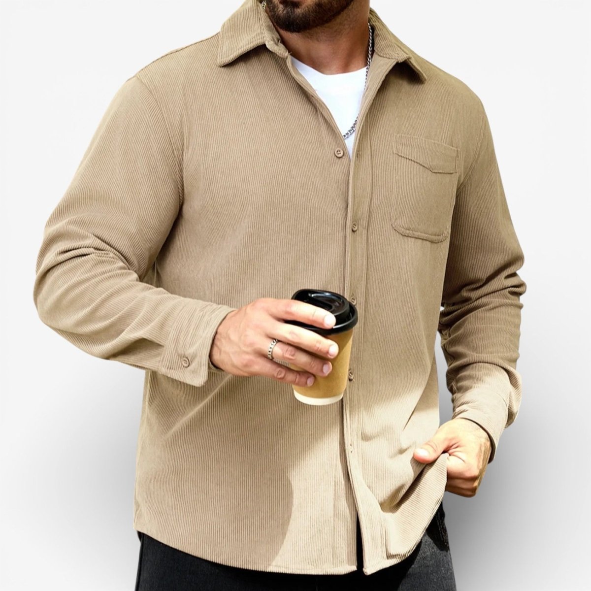 Camisa Oversize de Pana