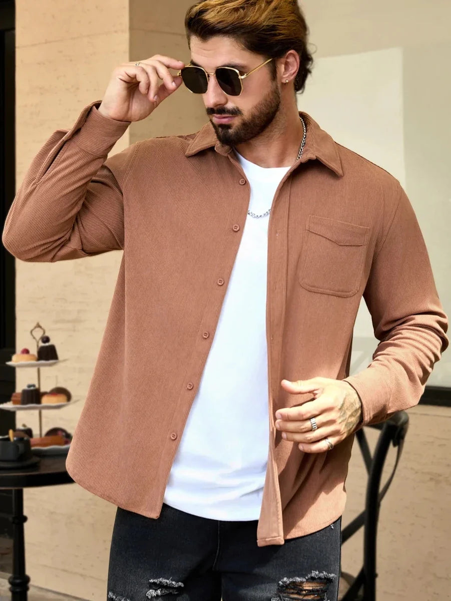 Camisa Oversize de Pana