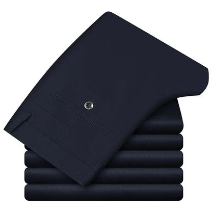 Pantalones Clásicos Smart Casual de Algodón