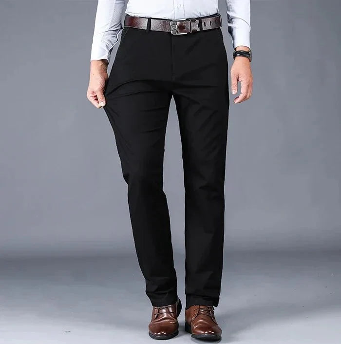 Pantalones Clásicos Smart Casual de Algodón