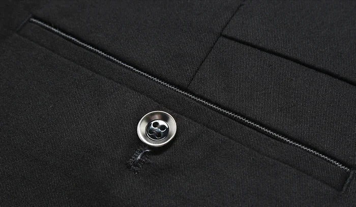 Pantalones Clásicos Smart Casual de Algodón