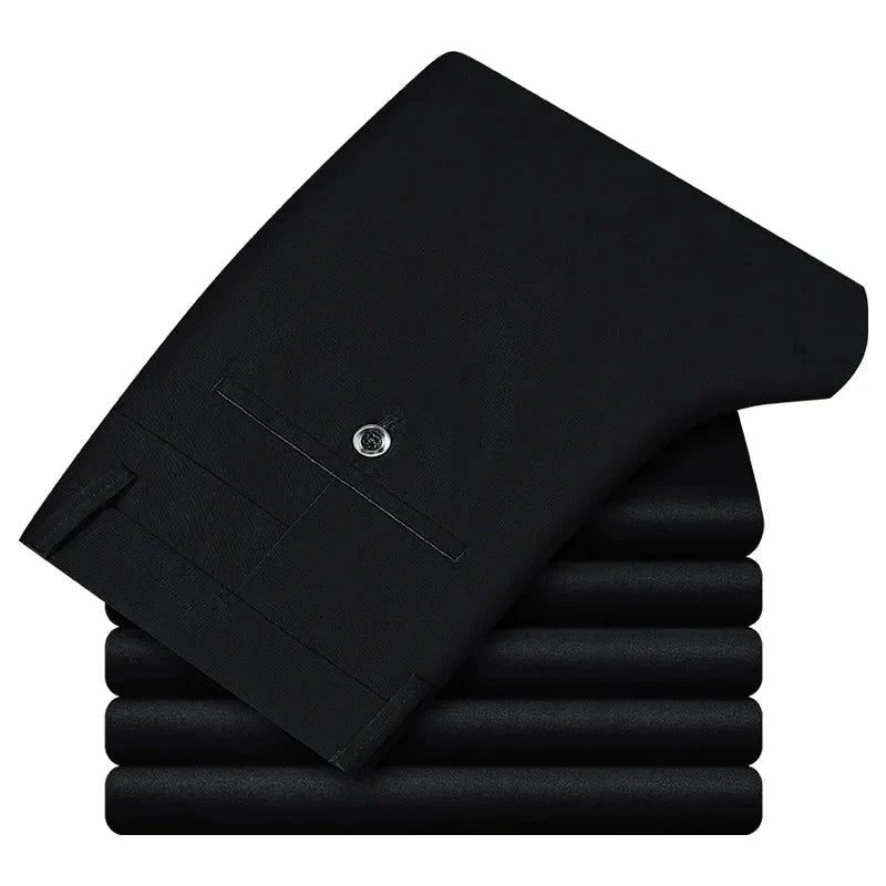 Pantalones Clásicos Smart Casual de Algodón