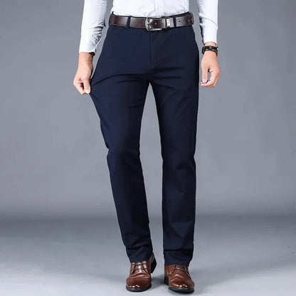 Pantalones Clásicos Smart Casual de Algodón