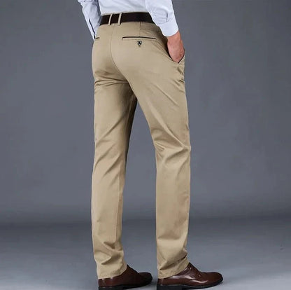 Pantalones Clásicos Smart Casual de Algodón