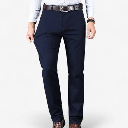 Pantalones Clásicos Smart Casual de Algodón