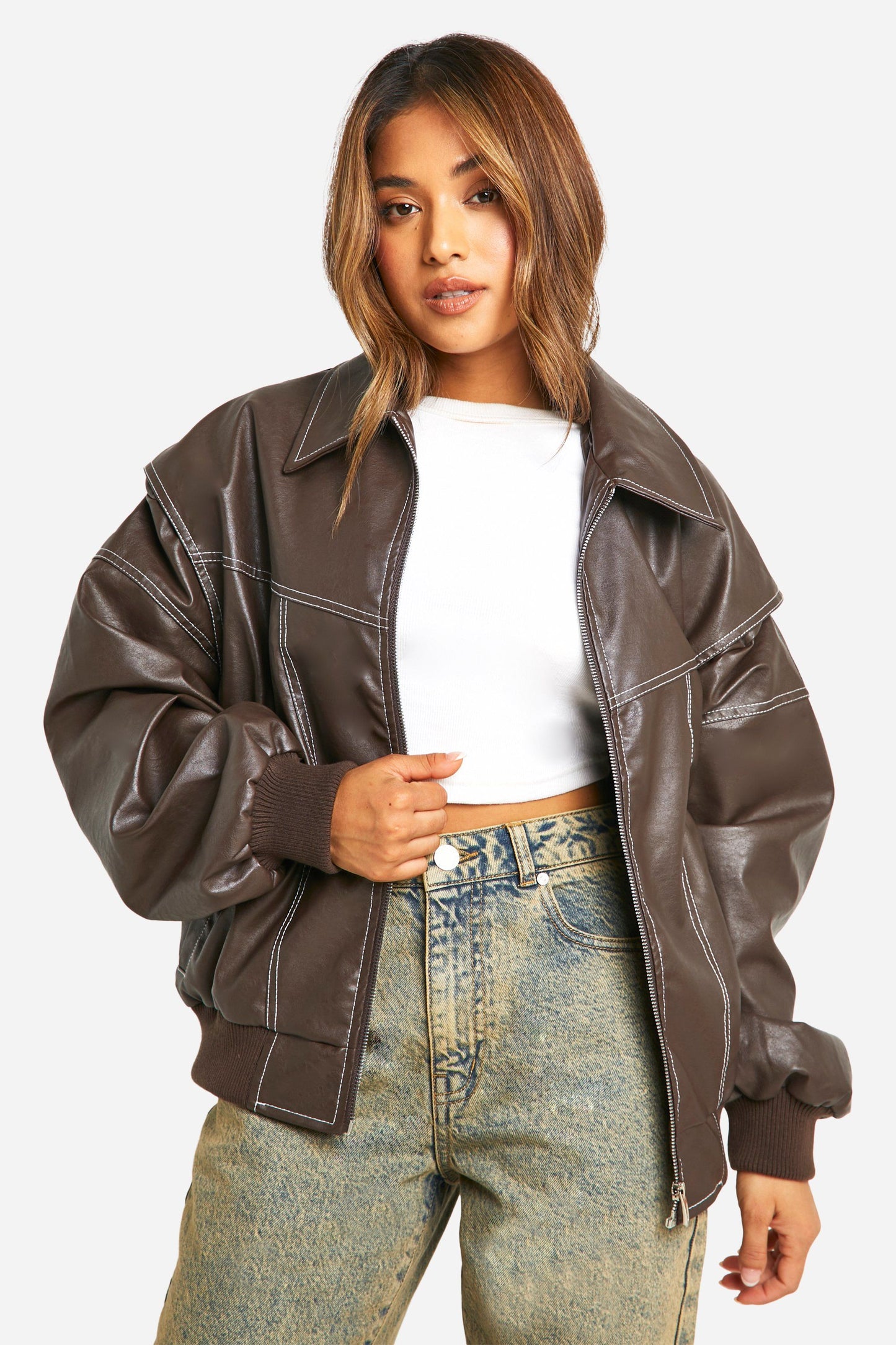 Cazadora bomber oversize