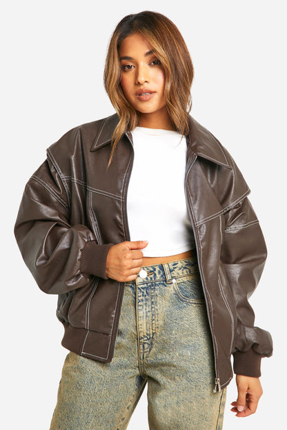 Cazadora bomber oversize