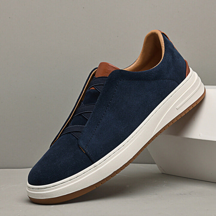 | CHAUSSURES SANS LACETS EN DAIM POUR HOMME