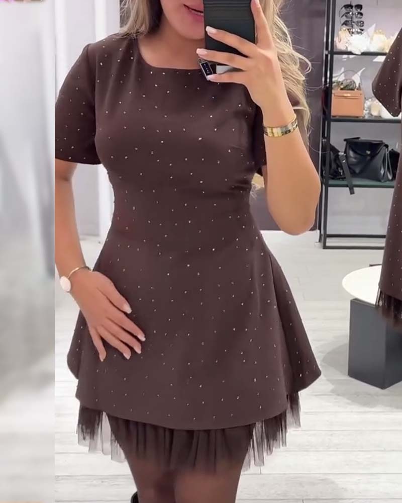 Camille | Mini Vestido Elegante con Toque Brillante