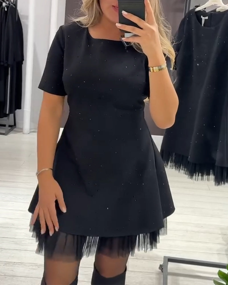 Camille | Mini Vestido Elegante con Toque Brillante