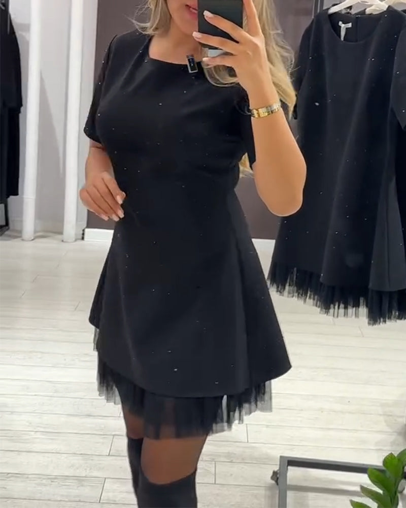 Camille | Mini Vestido Elegante con Toque Brillante