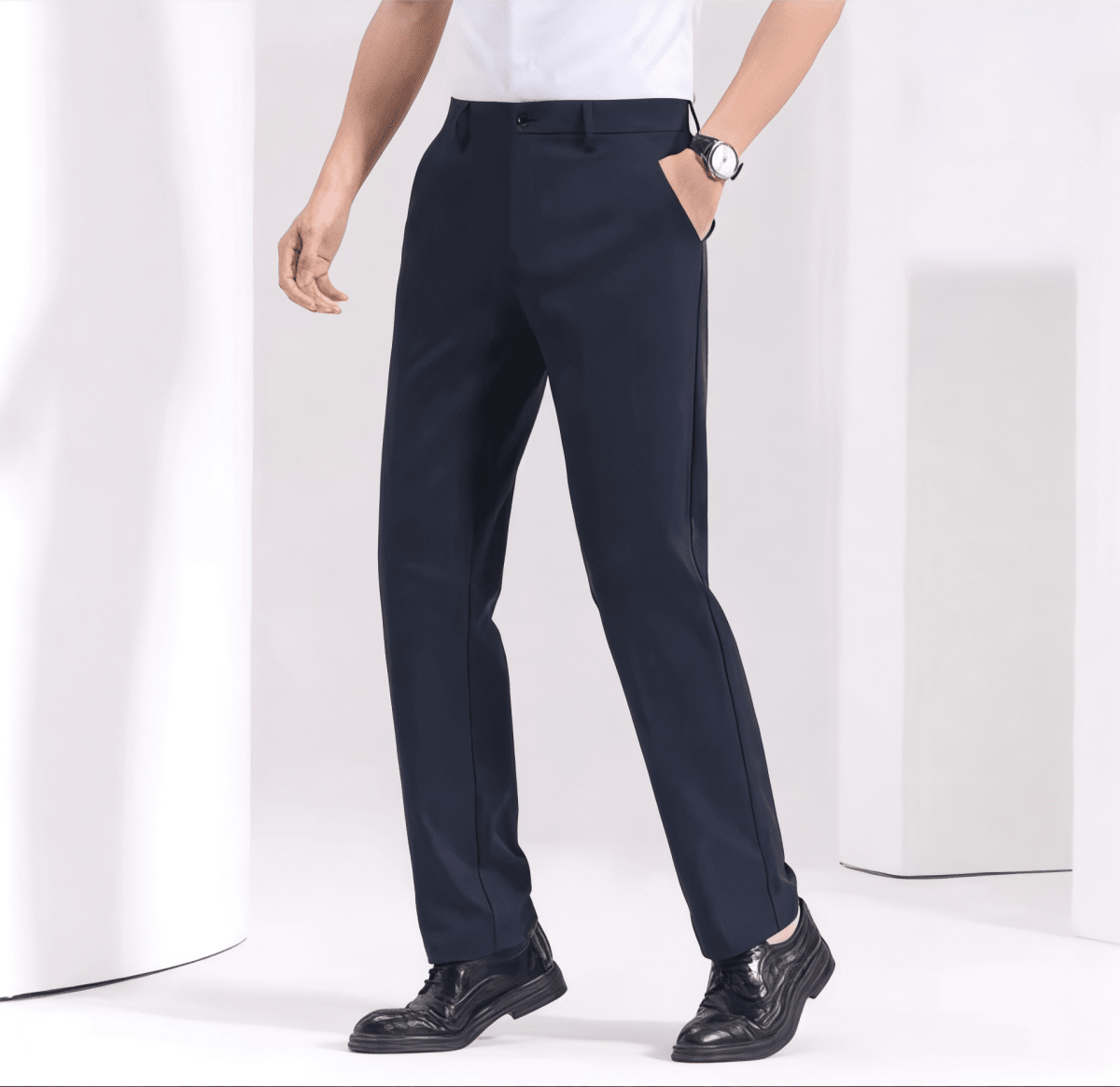 Conjunto de Camisa Azul Marino y Pantalones Azul Marino