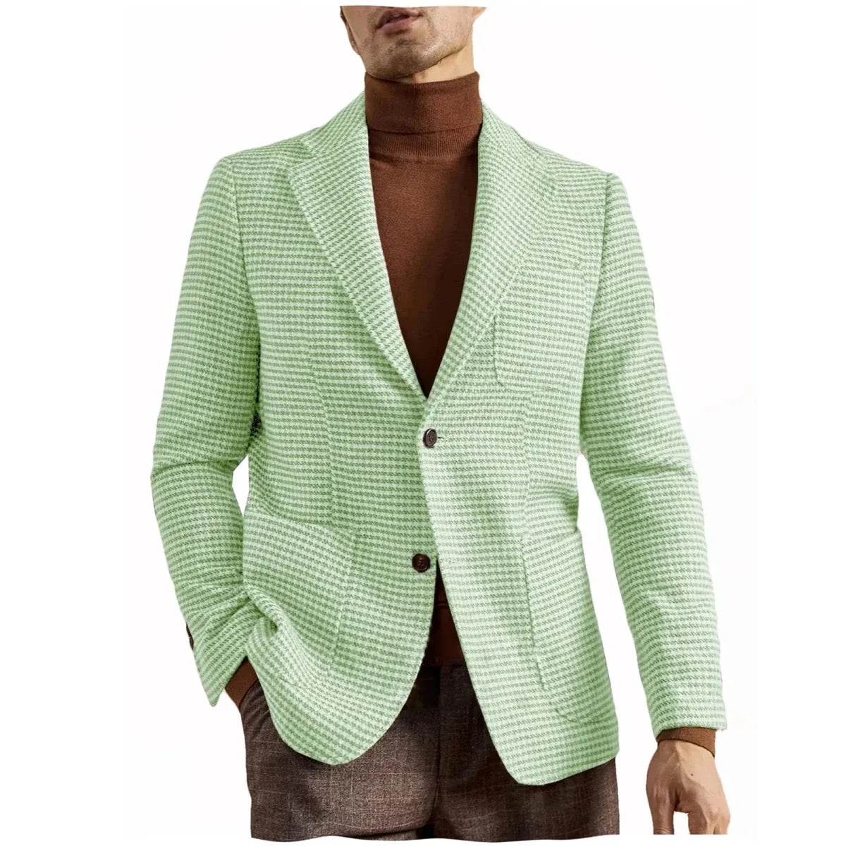 Blazer de Traje Retro Estilo Inglés
