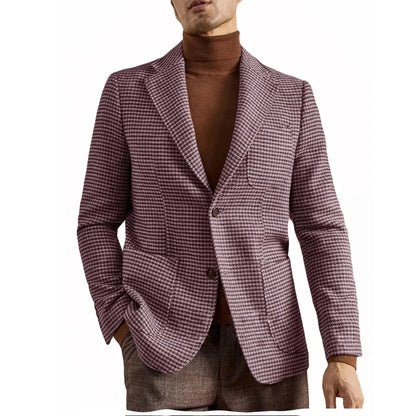 Blazer de Traje Retro Estilo Inglés