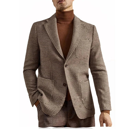Blazer de Traje Retro Estilo Inglés