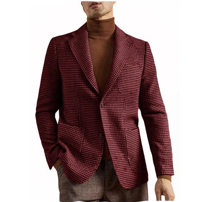 Blazer de Traje Retro Estilo Inglés