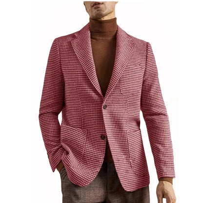 Blazer de Traje Retro Estilo Inglés