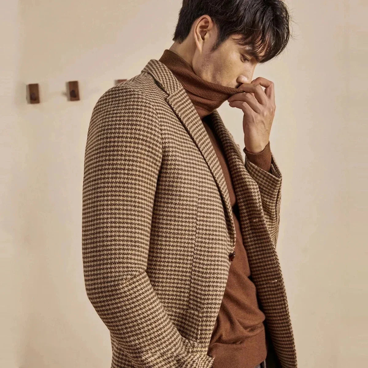 Blazer de Traje Retro Estilo Inglés