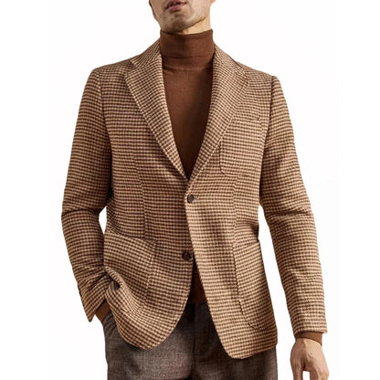 Blazer de Traje Retro Estilo Inglés