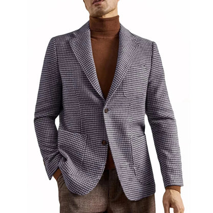 Blazer de Traje Retro Estilo Inglés