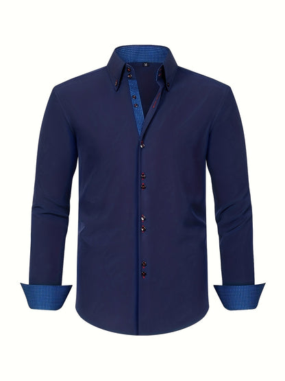 | CHEMISE ÉLÉGANTE LÉGÈRE AVEC DÉTAILS CONTRASTÉS
