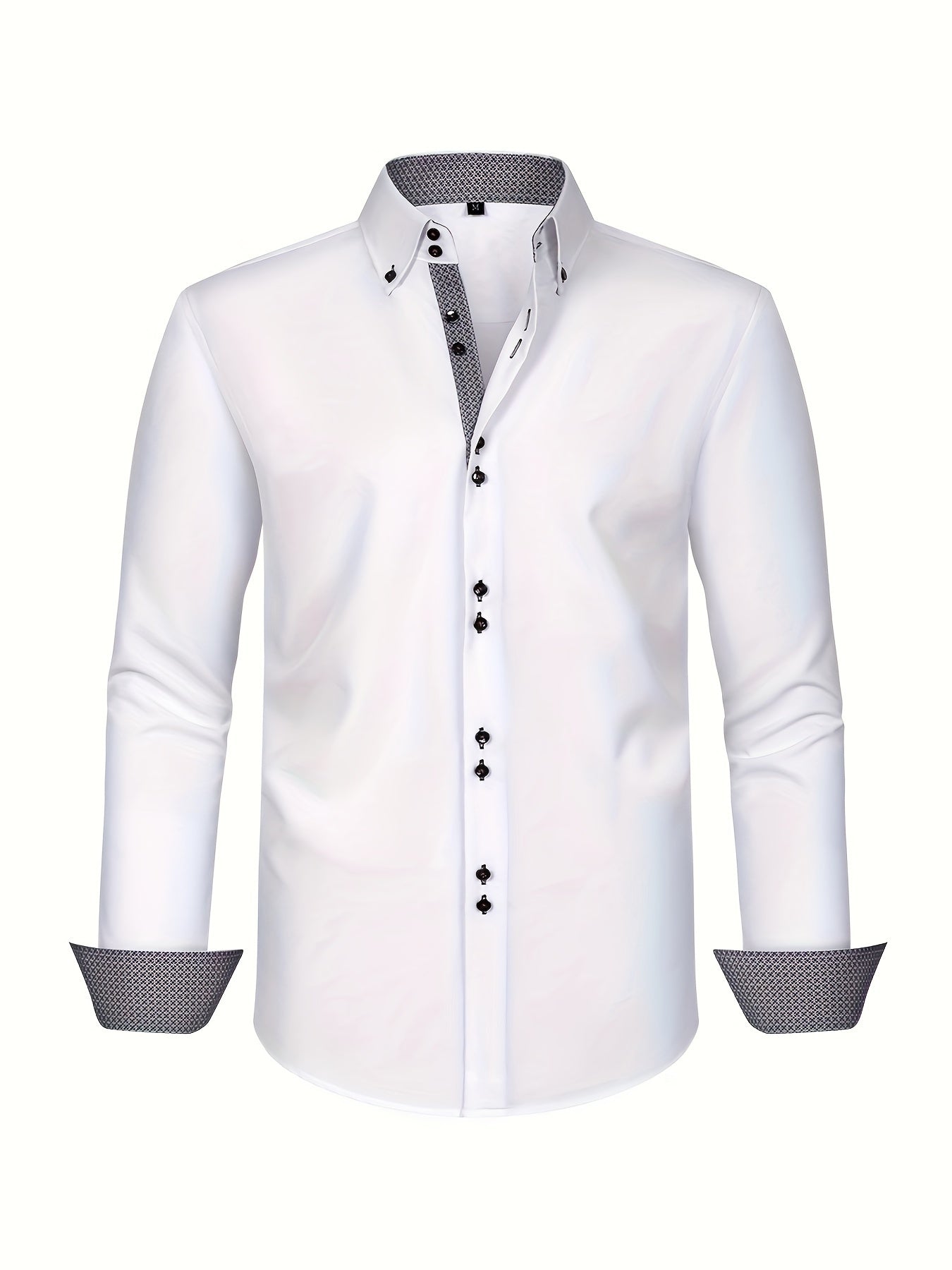 | CHEMISE ÉLÉGANTE LÉGÈRE AVEC DÉTAILS CONTRASTÉS