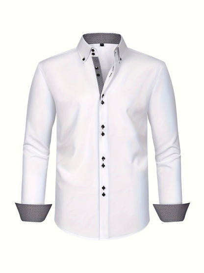| CHEMISE ÉLÉGANTE LÉGÈRE AVEC DÉTAILS CONTRASTÉS