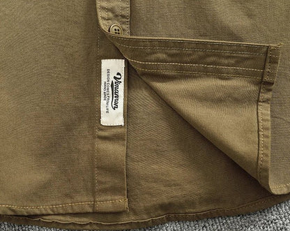 Jersey de Algodón con Cuello Mao de Caballero