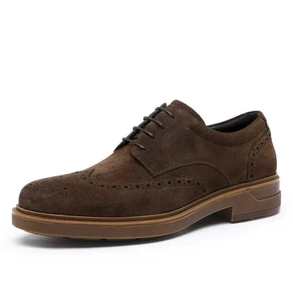 Zapatos Derby de Ante y Cuero de Vaca Genuino