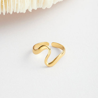 | BAGUE ONDA DORATA