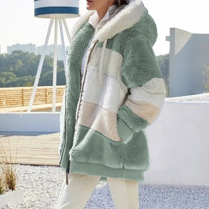 Chaqueta de invierno elegante y cálida con capucha