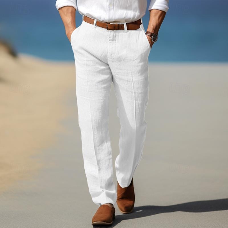 | PANTALON HOMME LUXE EN LIN PREMIUM