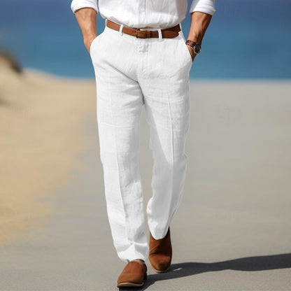 | PANTALON HOMME LUXE EN LIN PREMIUM