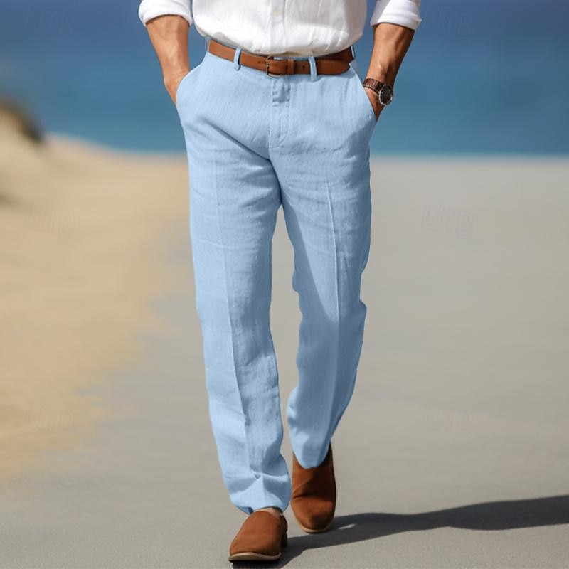 | PANTALON HOMME LUXE EN LIN PREMIUM