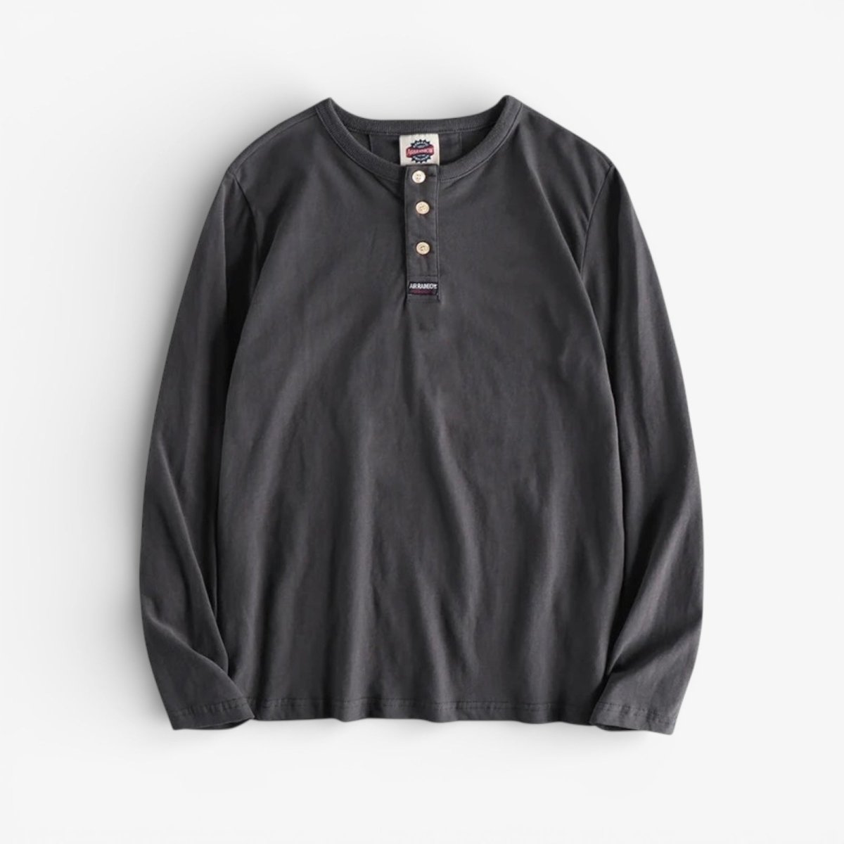 Jersey de Algodón con Cuello de Botón