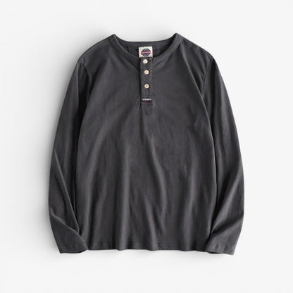 Jersey de Algodón con Cuello de Botón