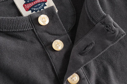 Jersey de Algodón con Cuello de Botón