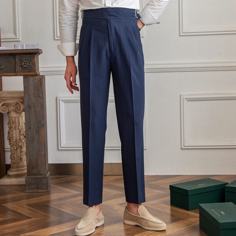 Pantalones de Negocios de Tiro Alto